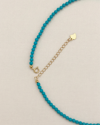 Turquoise Sage Silver Necklace