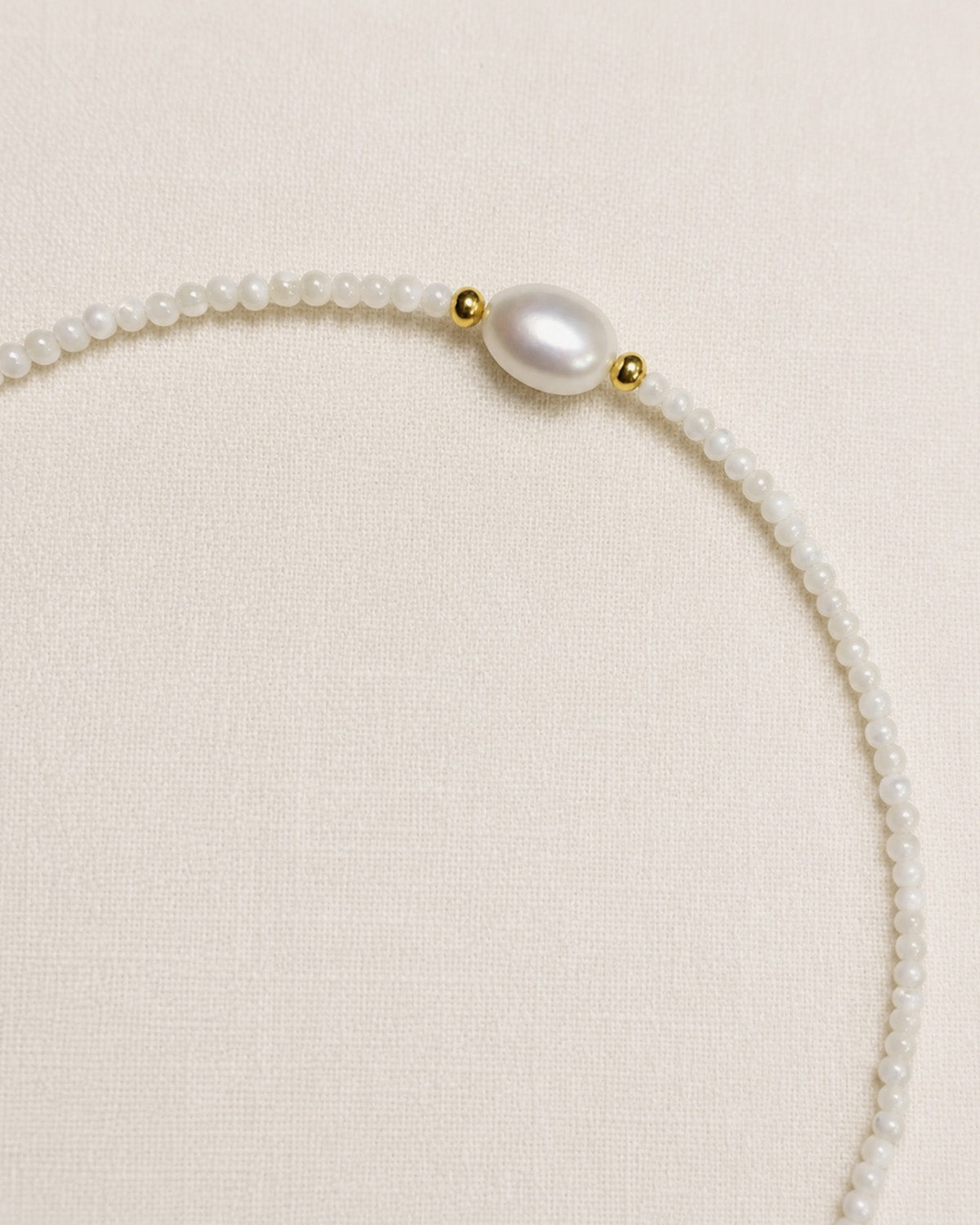 Moon Orchid Pearl Necklace