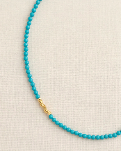 Turquoise Sage Silver Necklace