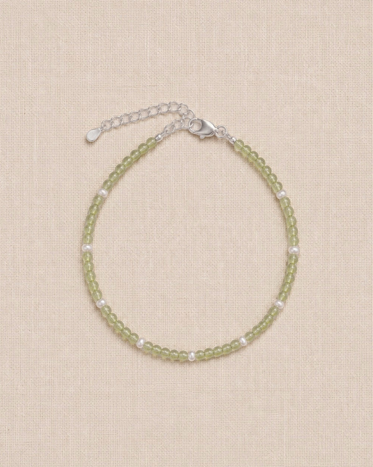 Oliva Peridot Pearl Bracelet