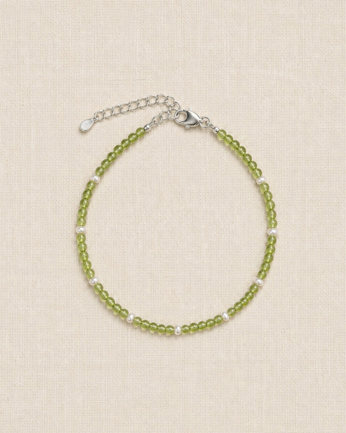 Oliva Peridot Pearl Bracelet