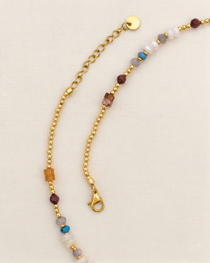 Lantana Mixed Nature Stone Necklace