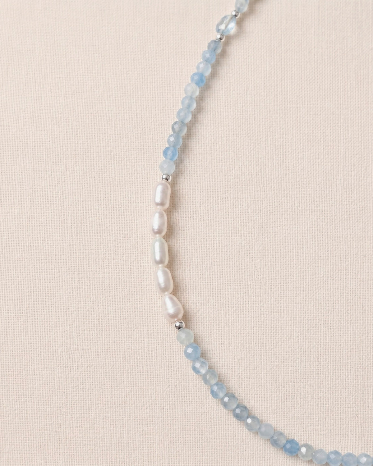 Plumbago Pearl Necklace