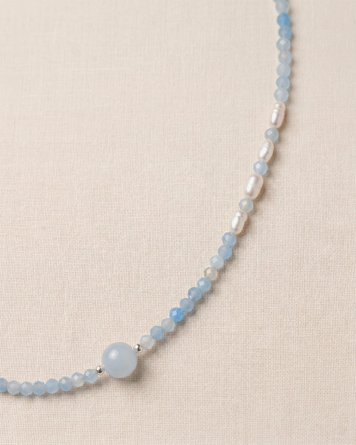 Plumbago Pearl Necklace