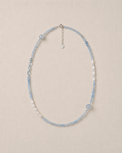 Plumbago Pearl Necklace