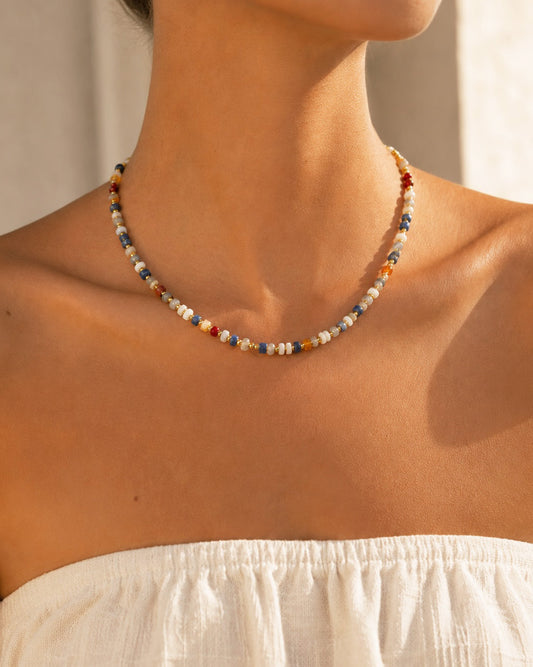 Lantana Mixed Nature Stone Necklace