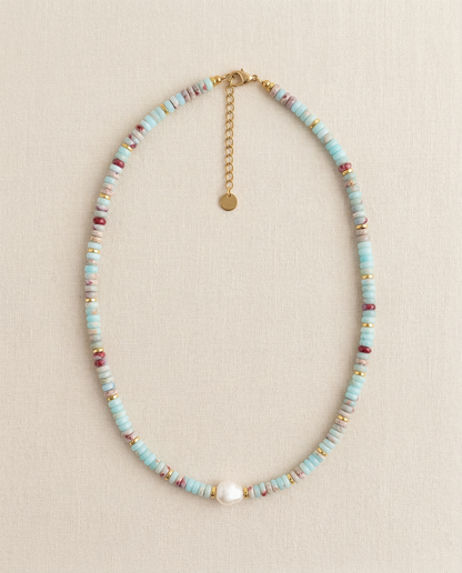 Hydrangea Shoushan Pearl Necklace