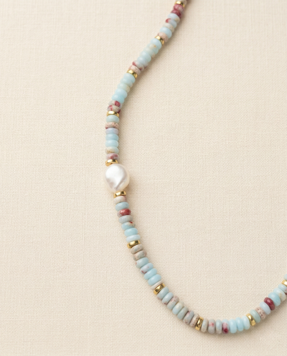 Hydrangea Shoushan Pearl Necklace